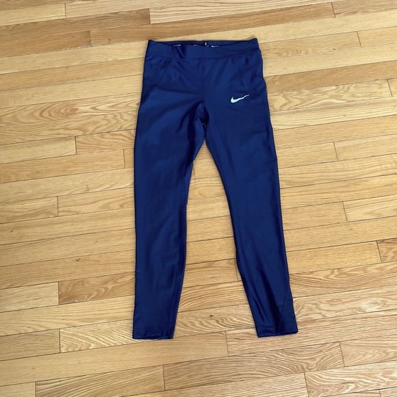 NIKE PRO DRI-FIT DEEP ROYAL BLUE LEGGINGS size small - Picture 1 of 10